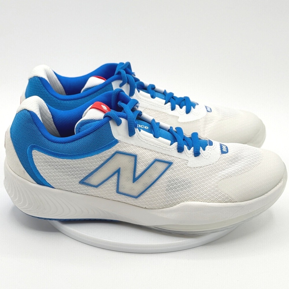 New Balance Fuelcell 996 V6 Tennis Hard Court / Size 7 Mens / White Blue